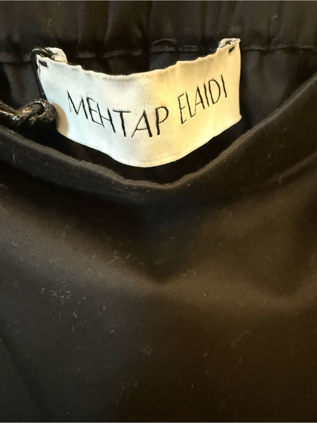 Mehtap Elaidi Black Cowl Neck Swing Tank Top Size 38 Nwt — image 4 of 6